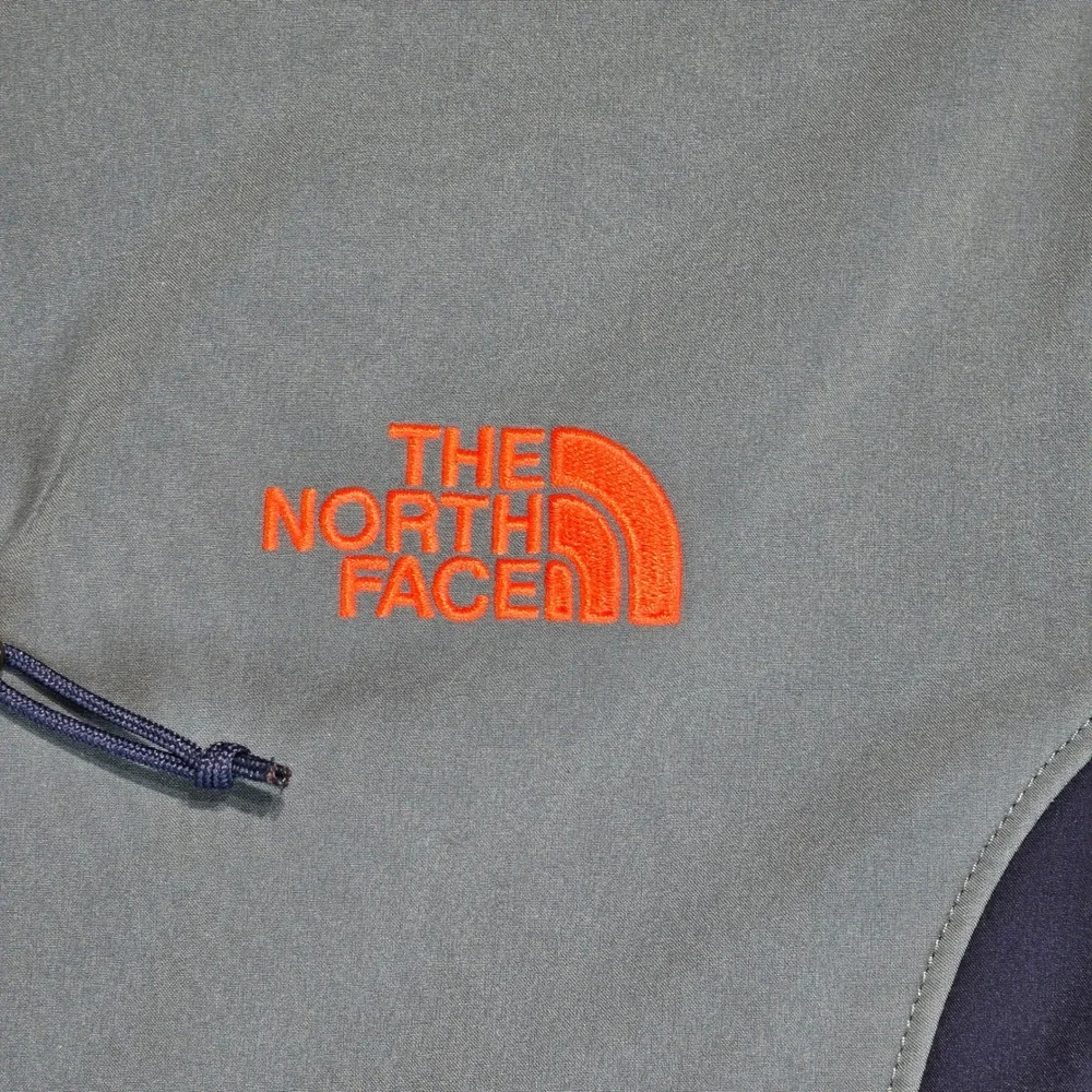 The North Face‎ WindWall Softshell Jacket Mens Medium Blue Full Zip Fleece Lined